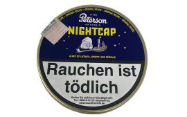 Peterson Nightcap Pfeifentabak Dose geschlossen