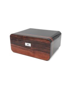 Guy Janot Humidor Schwarz/Makassar Lack für 50 Zigarren