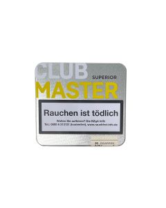 Clubmaster Superior Sumatra in der Blechschachtel, frontal fotografiert